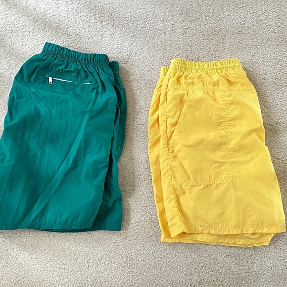 Men's Lands' End Swim Shorts 2 Pair Drawstring Waist Lightweight - Picture 2 of 5